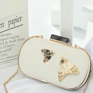 Pochette de Soirée à Papillon avec Chaîne Élégante
