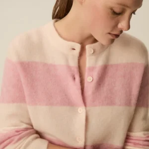 Gilet Domette Poudre/Rose