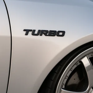TurboStyle – Autocollant métal sport pour carrosserie auto