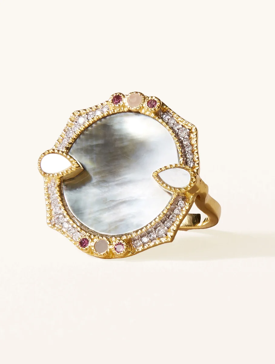 Bague Janih - Nacre Grise – Image 2