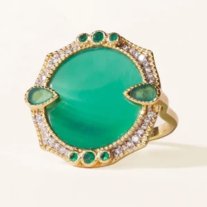 Bague Janih - Onyx Vert