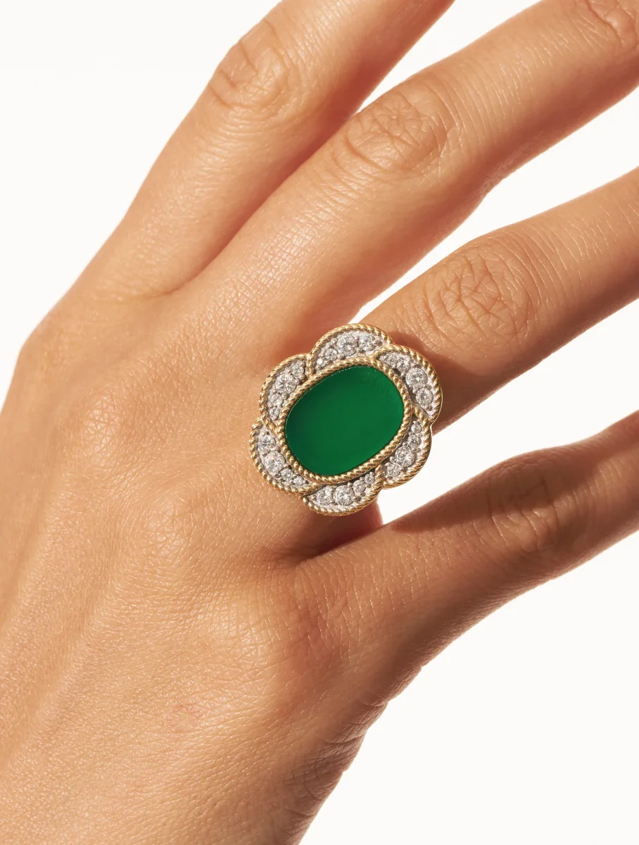 Bague Esmée - Onyx Vert – Image 3