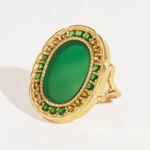 Bague Hera - Onyx Vert