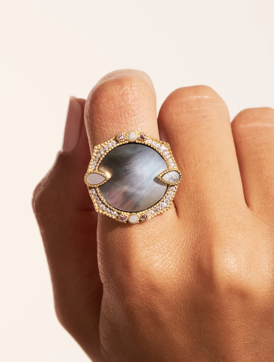 Bague Janih - Nacre Grise – Image 5