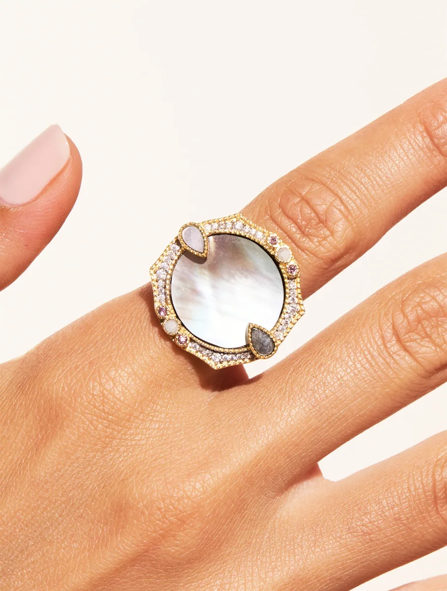 Bague Janih - Nacre Grise – Image 3