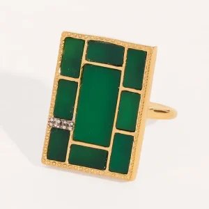 Bague Mara - Onyx Vert