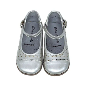 Babies bébé fille en cuir - Argenté