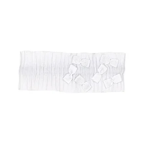 Bandeau bébé fille à nœuds - Blanc