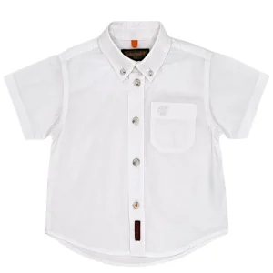 Chemise manches courtes bébé garçon en coton - Blanc