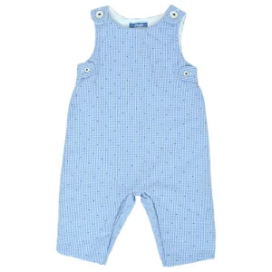 Combinaison bébé garçon en vichy - Bleu/blanc