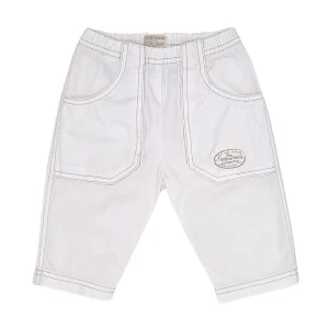 Pantalon bébé garçon poches larges - Blanc