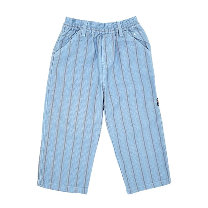 Pantalon bébé garçon motif chevrons - Bleu ciel – Image 2