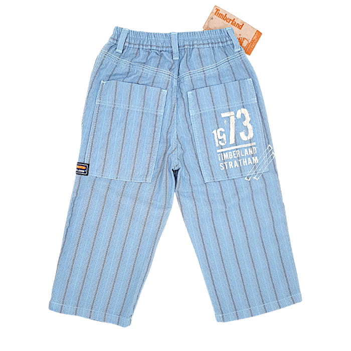 Pantalon bébé garçon motif chevrons - Bleu ciel – Image 3