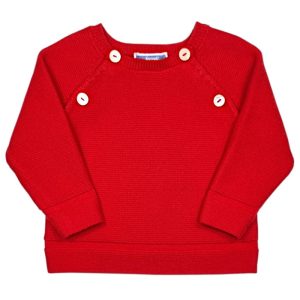 Pull bébé mixte en point mousse - Rouge