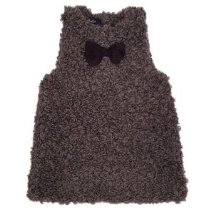 Robe bébé fille en alpaga - Marron