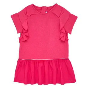 Robe bébé fille à volants - Corail