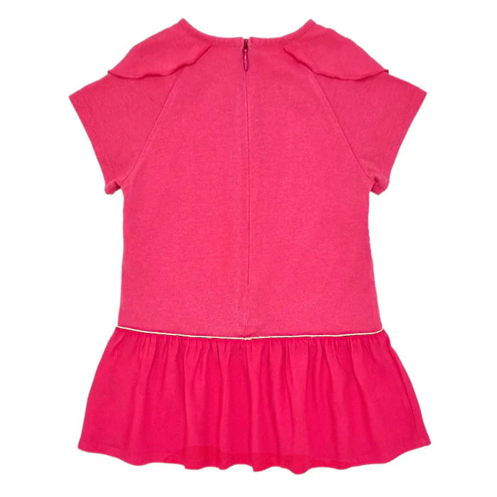 Robe bébé fille à volants - Corail – Image 3