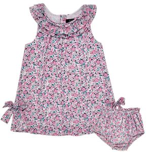 Robe bébé fille avec bloomer - Rose