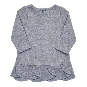 Robe bébé fille à volants - Gris