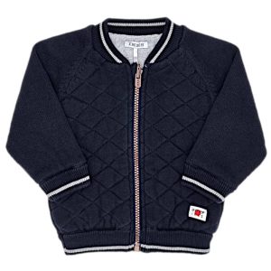 Veste réversible bébé garçon en coton mélangé - Marine/gris
