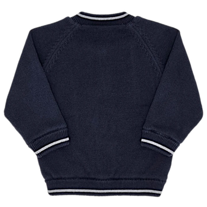Veste réversible bébé garçon en coton mélangé - Marine/gris – Image 3